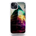 Tropical Forest Jungle Ar Colorful Midjourney Spectrum Trippy Psychedelic Nature Trees Pyramid iPhone 14 TPU UV Print Case Front