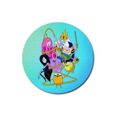 Adventure Time Cartoon Rubber Coaster (round) by Sarkoni