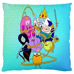 Adventure Time Cartoon Large Cushion Case (one Side) by Sarkoni