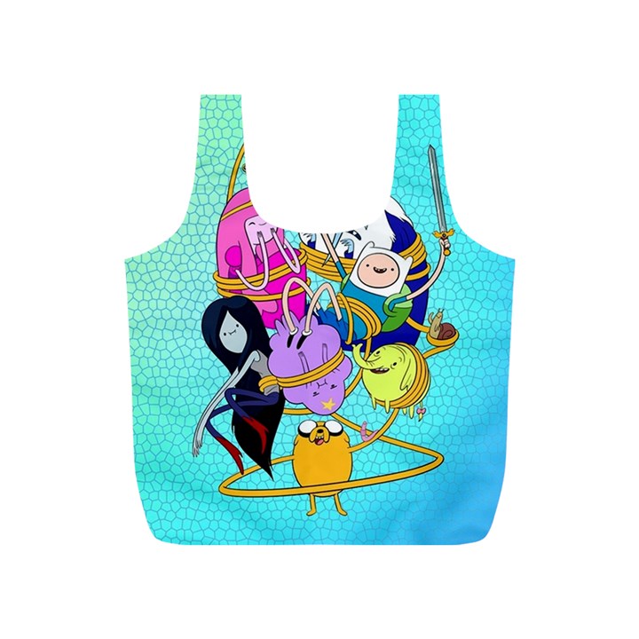 Adventure Time Cartoon Full Print Recycle Bag (S)