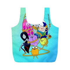 Adventure Time Cartoon Full Print Recycle Bag (m) by Sarkoni