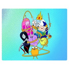 Adventure Time Cartoon Two Sides Premium Plush Fleece Blanket (medium) by Sarkoni