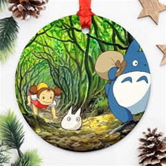 Anime My Neighbor Totoro Jungle Ornament (round) by Sarkoni