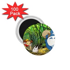 Anime My Neighbor Totoro Jungle 1 75  Magnets (100 Pack)  by Sarkoni