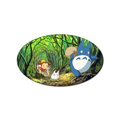 Anime My Neighbor Totoro Jungle Sticker (oval) by Sarkoni