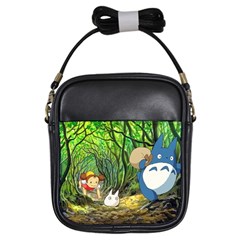 Anime My Neighbor Totoro Jungle Girls Sling Bag by Sarkoni