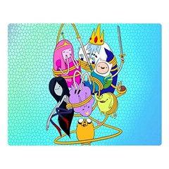 Adventure Time Cartoon Premium Plush Fleece Blanket (large) by Sarkoni