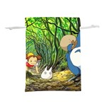 Anime My Neighbor Totoro Jungle Lightweight Drawstring Pouch (L) Front