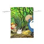 Anime My Neighbor Totoro Jungle Lightweight Drawstring Pouch (L) Back