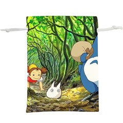 Anime My Neighbor Totoro Jungle Lightweight Drawstring Pouch (xl) by Sarkoni