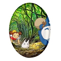 Anime My Neighbor Totoro Jungle Oval Glass Fridge Magnet (4 Pack) by Sarkoni