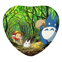 Anime My Neighbor Totoro Jungle Heart Glass Fridge Magnet (4 Pack) by Sarkoni