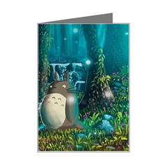 Anime My Neighbor Totoro Jungle Natural Mini Greeting Card by Sarkoni