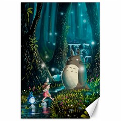 Anime My Neighbor Totoro Jungle Natural Canvas 20  X 30  by Sarkoni