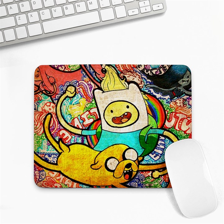 Painting Illustration Adventure Time Psychedelic Art Small Mousepad