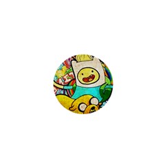 Painting Illustration Adventure Time Psychedelic Art 1  Mini Buttons by Sarkoni