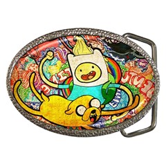 Painting Illustration Adventure Time Psychedelic Art Belt Buckles by Sarkoni