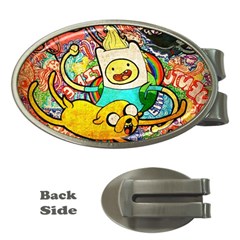 Painting Illustration Adventure Time Psychedelic Art Money Clips (oval)  by Sarkoni