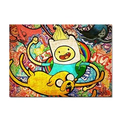 Painting Illustration Adventure Time Psychedelic Art Sticker A4 (10 Pack) by Sarkoni