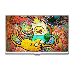 Painting Illustration Adventure Time Psychedelic Art Business Card Holder by Sarkoni