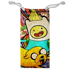 Painting Illustration Adventure Time Psychedelic Art Jewelry Bag by Sarkoni