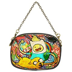 Painting Illustration Adventure Time Psychedelic Art Chain Purse (two Sides)