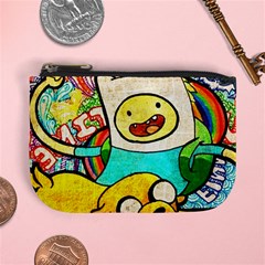 Painting Illustration Adventure Time Psychedelic Art Mini Coin Purse by Sarkoni