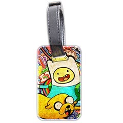 Painting Illustration Adventure Time Psychedelic Art Luggage Tag (two Sides) by Sarkoni