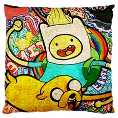 Painting Illustration Adventure Time Psychedelic Art Large Cushion Case (one Side) by Sarkoni