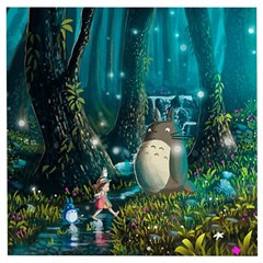 Anime My Neighbor Totoro Jungle Natural Wooden Puzzle Square by Sarkoni