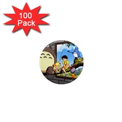 My Neighbor Totoro 1  Mini Magnets (100 Pack)  by Sarkoni