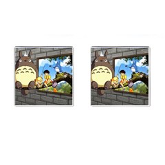 My Neighbor Totoro Cufflinks (square) by Sarkoni