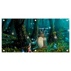 Anime My Neighbor Totoro Jungle Natural Banner And Sign 4  X 2  by Sarkoni