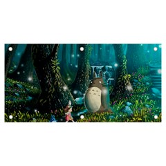 Anime My Neighbor Totoro Jungle Natural Banner And Sign 6  X 3  by Sarkoni