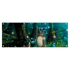 Anime My Neighbor Totoro Jungle Natural Banner And Sign 8  X 3  by Sarkoni