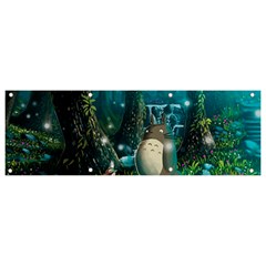 Anime My Neighbor Totoro Jungle Natural Banner And Sign 9  X 3  by Sarkoni