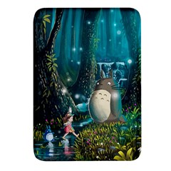 Anime My Neighbor Totoro Jungle Natural Rectangular Glass Fridge Magnet (4 Pack) by Sarkoni