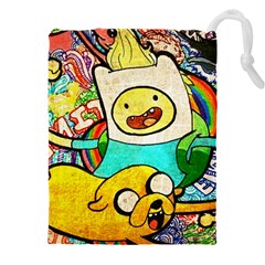 Painting Illustration Adventure Time Psychedelic Art Drawstring Pouch (5xl) by Sarkoni