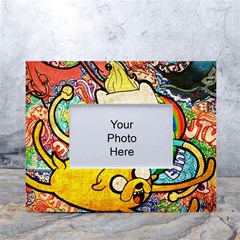 Painting Illustration Adventure Time Psychedelic Art White Tabletop Photo Frame 4 x6  by Sarkoni