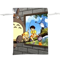 My Neighbor Totoro Lightweight Drawstring Pouch (xl) by Sarkoni