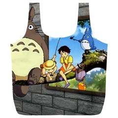 My Neighbor Totoro Full Print Recycle Bag (xxxl) by Sarkoni