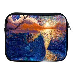 Digital Art Fantasy Impressionism Painting Ship Boat Psychedelic Peacock Mushroom Flamingos Hipwreck Apple Ipad 2/3/4 Zipper Cases by Sarkoni