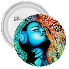 Color Detail Dream Fantasy Neon Psychedelic Teaser 3  Buttons by Sarkoni