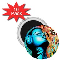 Color Detail Dream Fantasy Neon Psychedelic Teaser 1 75  Magnets (10 Pack)  by Sarkoni