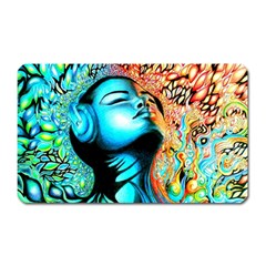 Color Detail Dream Fantasy Neon Psychedelic Teaser Magnet (rectangular) by Sarkoni