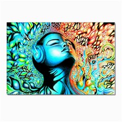 Color Detail Dream Fantasy Neon Psychedelic Teaser Postcard 4 x 6  (pkg Of 10) by Sarkoni