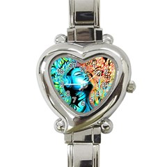 Color Detail Dream Fantasy Neon Psychedelic Teaser Heart Italian Charm Watch by Sarkoni