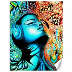 Color Detail Dream Fantasy Neon Psychedelic Teaser Canvas 36  X 48  by Sarkoni