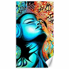 Color Detail Dream Fantasy Neon Psychedelic Teaser Canvas 40  X 72  by Sarkoni