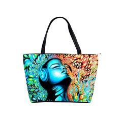 Color Detail Dream Fantasy Neon Psychedelic Teaser Classic Shoulder Handbag by Sarkoni